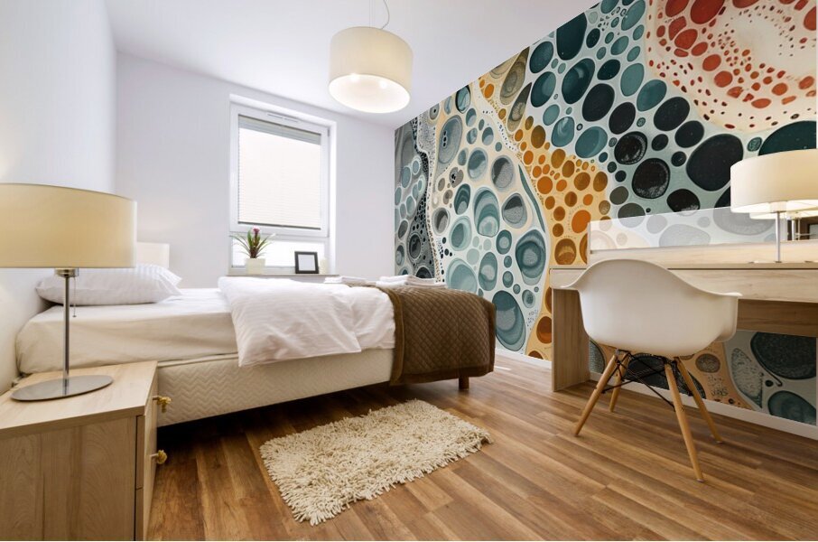 Cellular Flow 9P3N4Z 48 Mural print