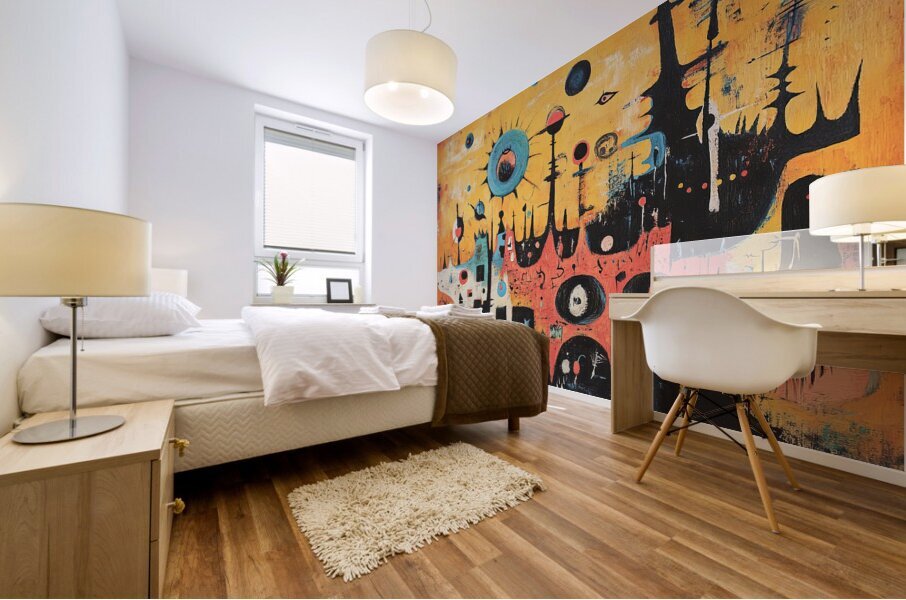 Celestial Dog City 7H3N2P 55 Mural print