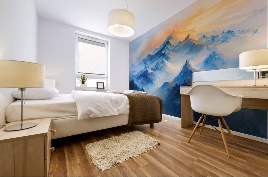 Celestial Summit Glow J9H4N2 56 Mural print
