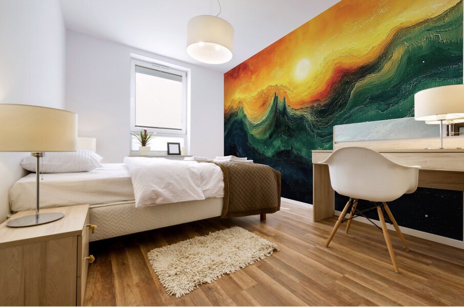 Celestial Waves H9P4N2 52 Mural print