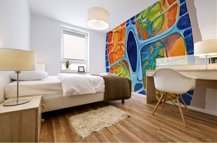 Cellular Harmony AB92C3 55 Mural print