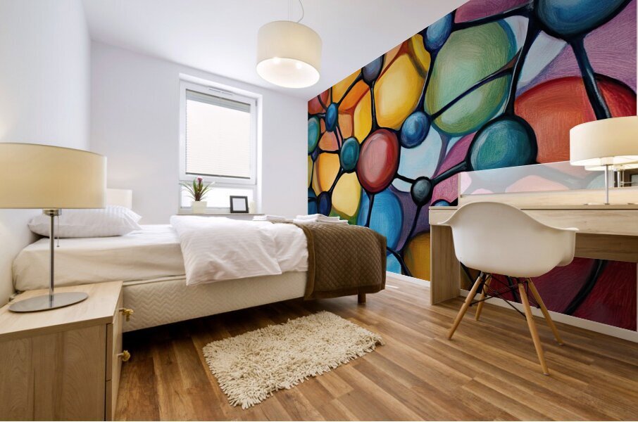 Cellular Harmony K82P3Z 58 Mural print