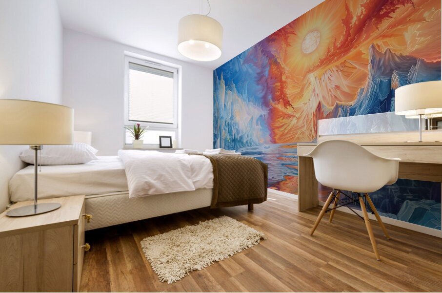 Chromatic Ice Scapes H2NJPZ 55 Mural print