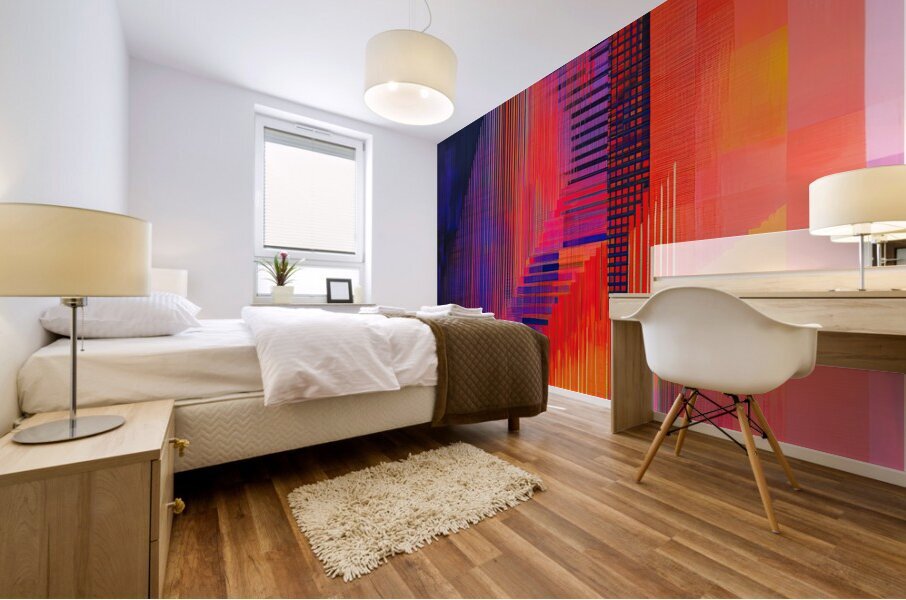 Chromatic Interference 79D3N4 58 Mural print