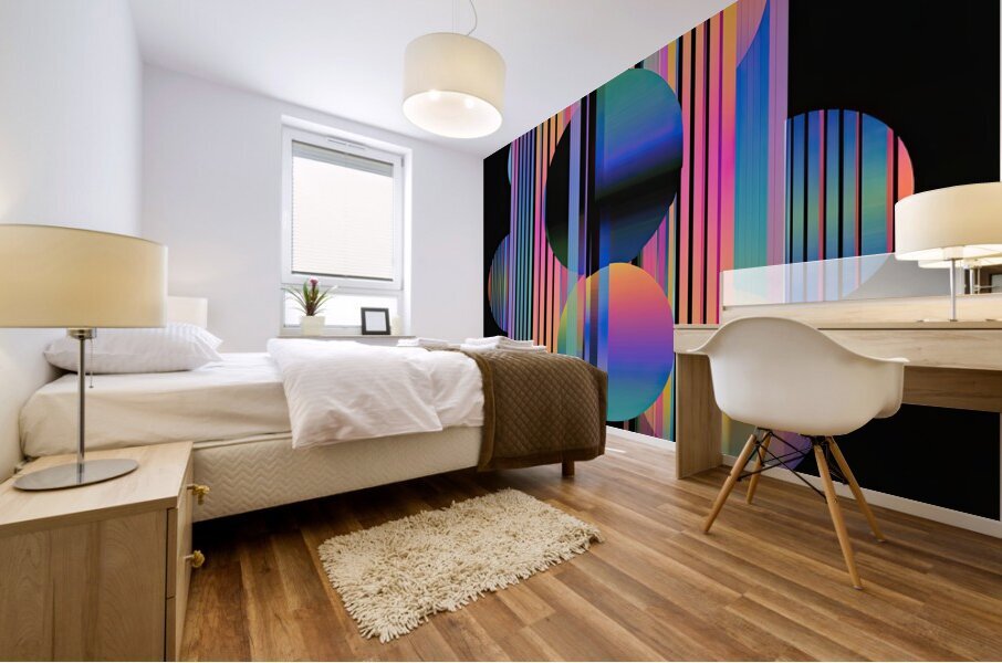 Chromatic Interference 48HNZ9 55 Mural print