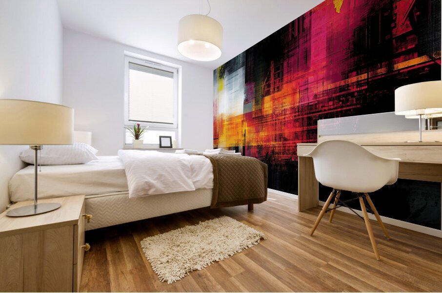 Chromatic Interference 7P9N4H 55 Mural print
