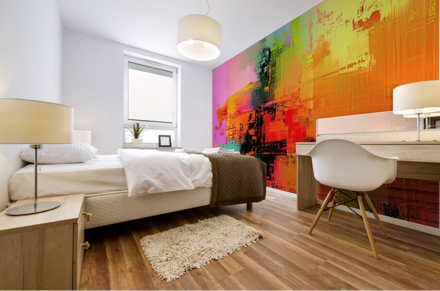 Chromatic Interference 74H9N2 60 Mural print