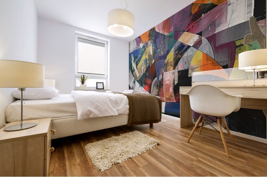 Chromatic Interlace 42HKP9 63 Mural print