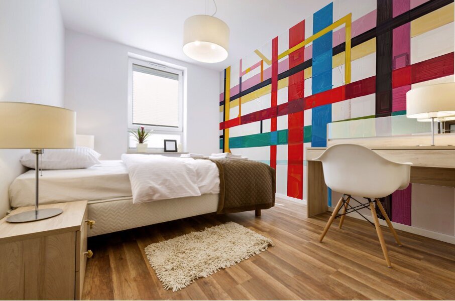 Chromatic Interplay 7H3N2P 45 Mural print