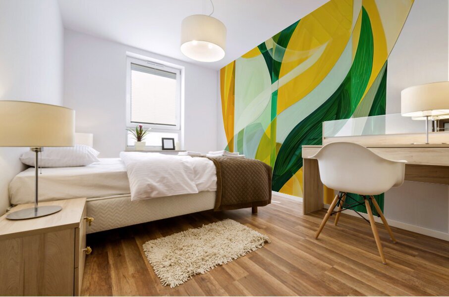 Chromatic Interplay Y8G3N 57 Mural print