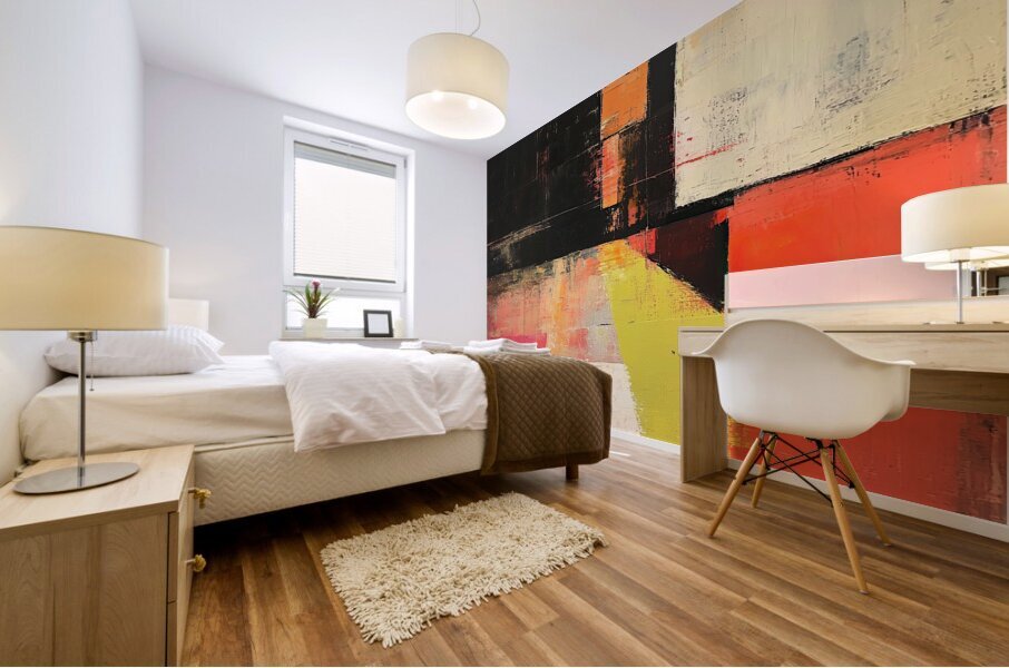 Chromatic Intersection 7P3H2N 55 Mural print