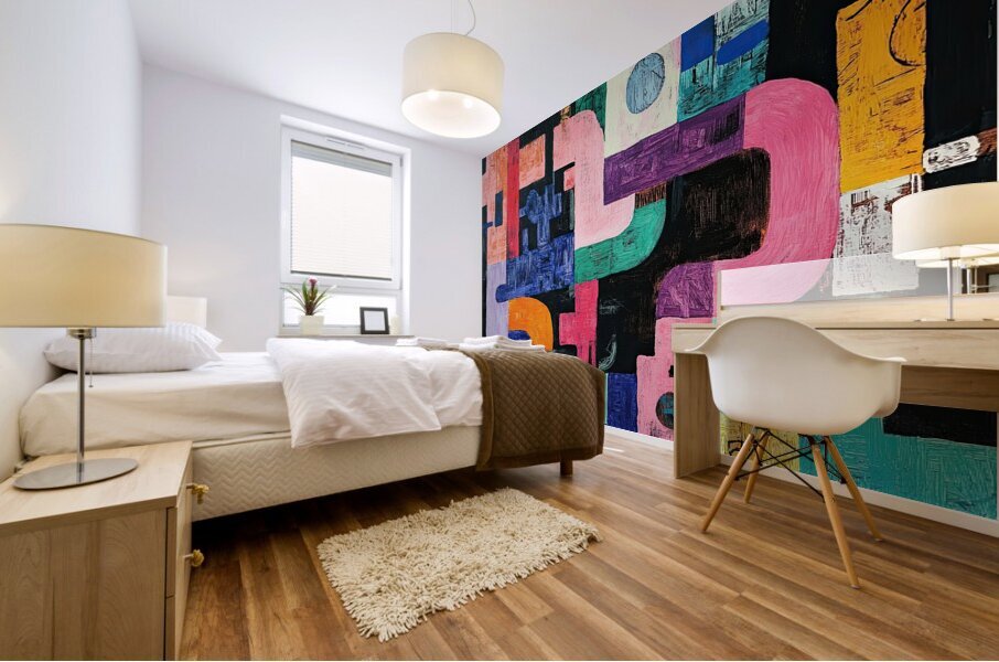 Chromatic Junctions 7H3N2P 57 Mural print