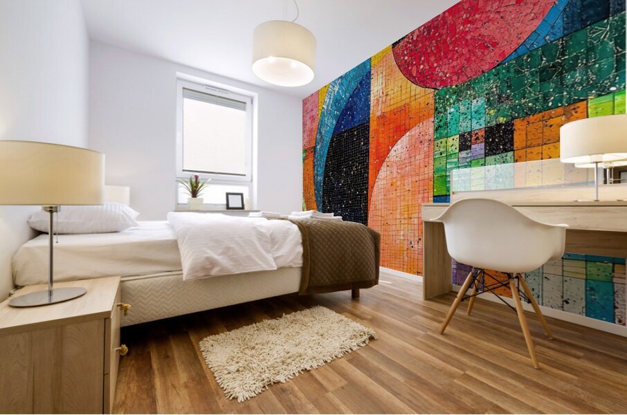 Chromatic Mosaic NZ8H92 60 Mural print