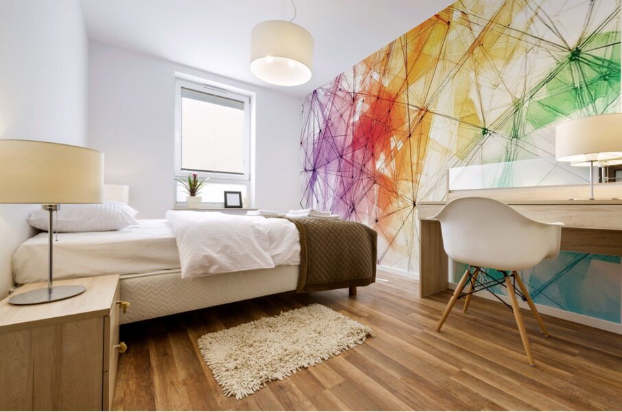 Chromatic Network ZP92HJ 57 Mural print