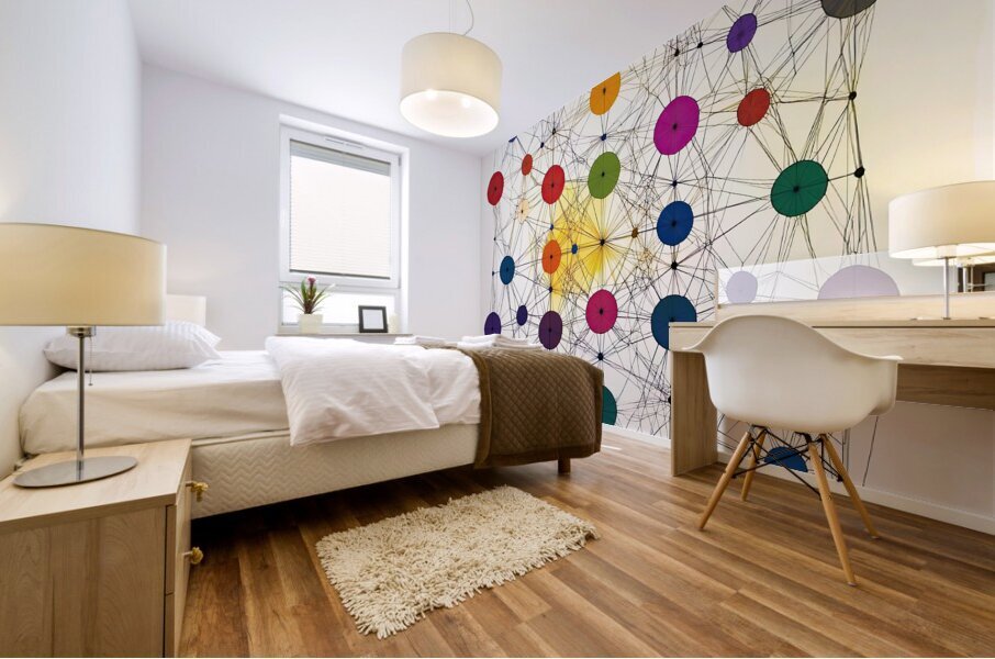 Chromatic Network H92P3Z 55 Mural print