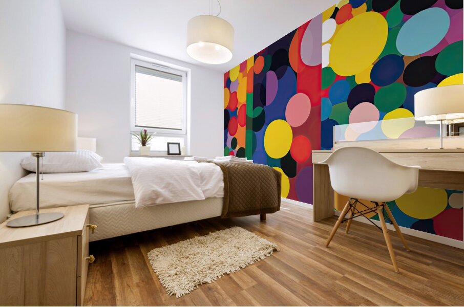Chromatic Orbs Y59H7Z 58 Mural print
