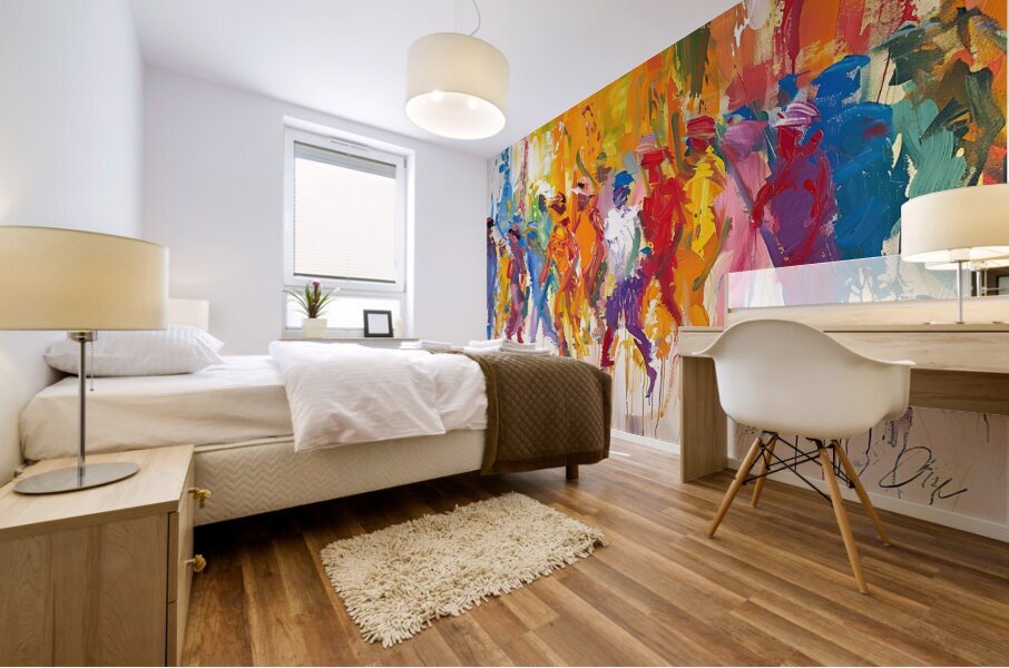 Chromatic Procession H3N9P2 60 Mural print
