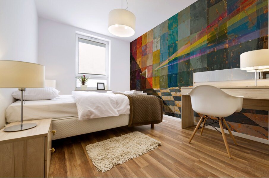 Chromatic Projection 7H3N2B 55 Mural print