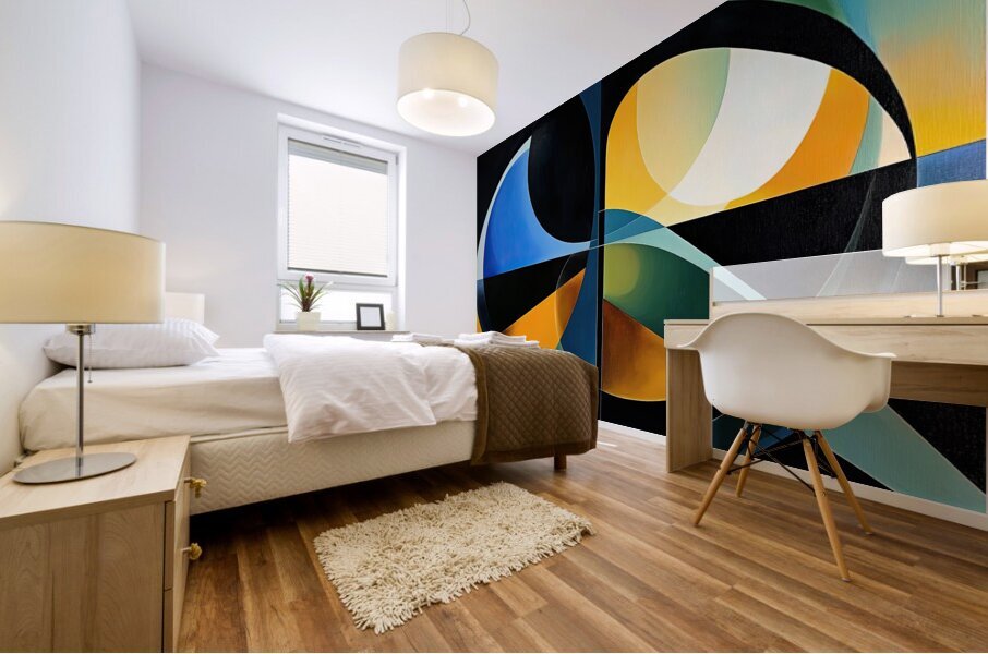 Chromatic Quadrants 49ZHP2 52 Mural print