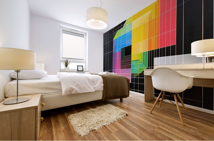 Chromatic Recursion 48H9N 57 Mural print