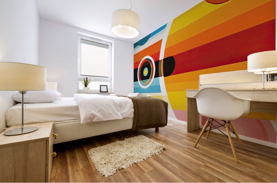 Chromatic Rhapsody 7P3H9N 59 Mural print