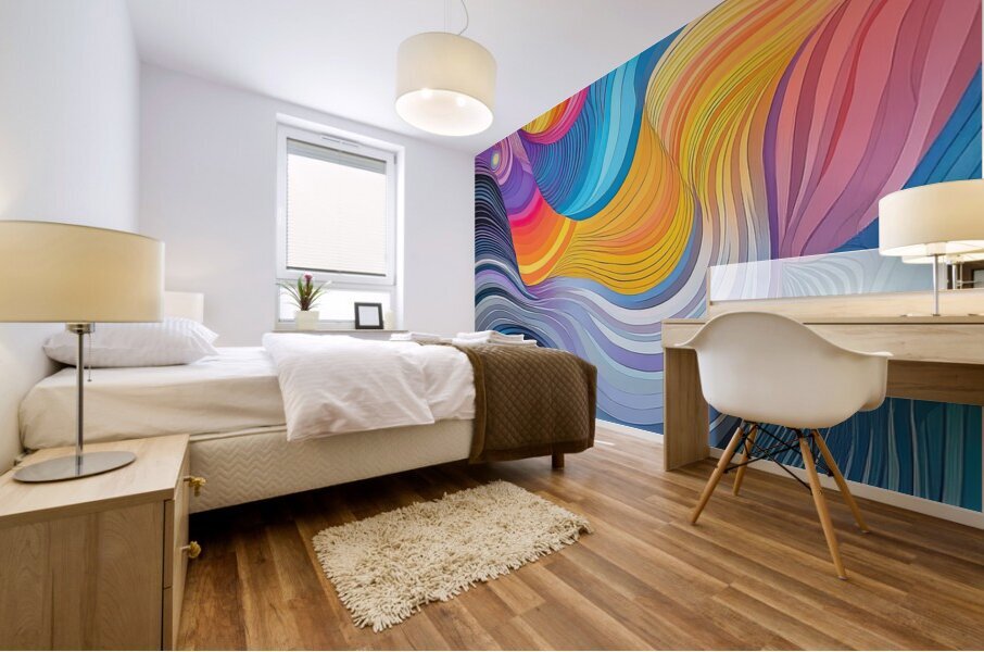 Chromatic Rhapsody Flow H9P4N 58 Mural print