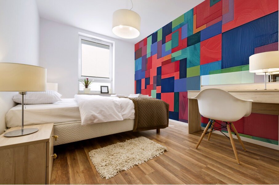 Chromatic Rhythms J9P4H2 57 Mural print
