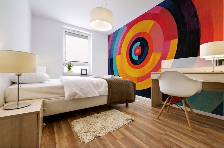 Chromatic Rhythms H3N5P2 58 Mural print
