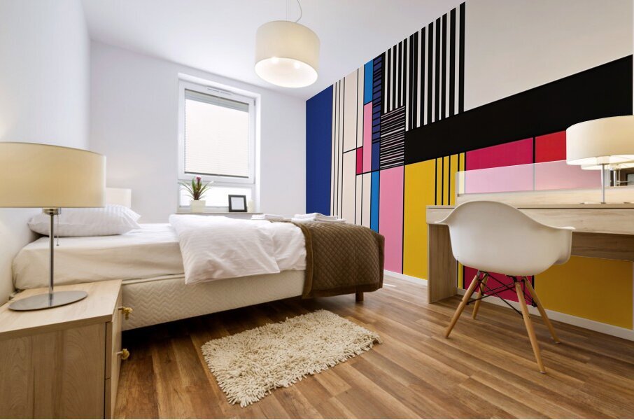 Chromatic Rhythm 7H3N2P 50 Mural print
