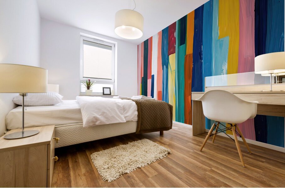 Chromatic Rhythm Flow 52H9N 53 Mural print