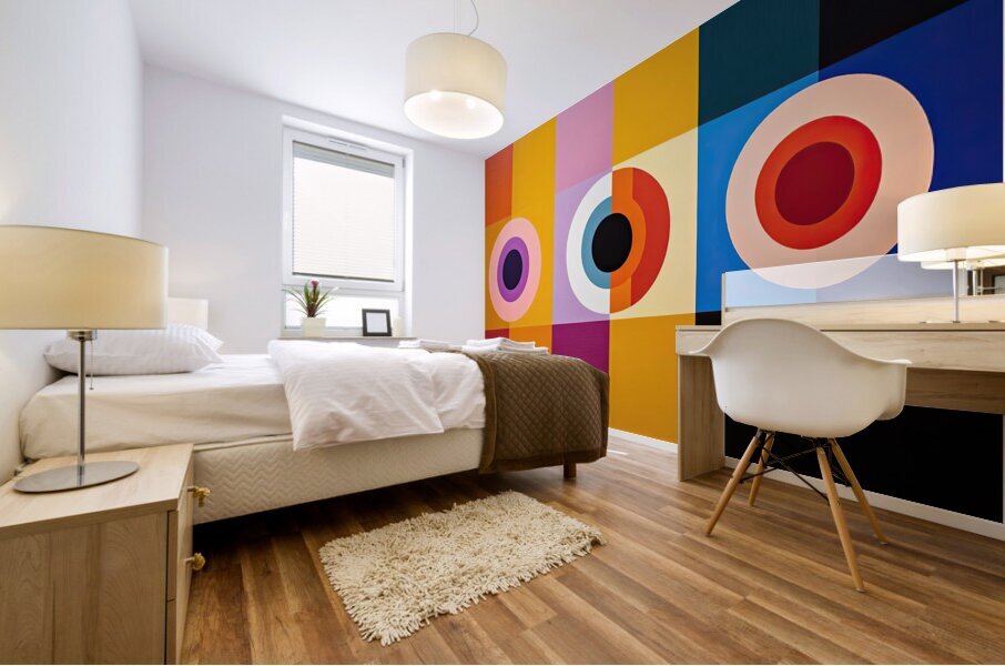 Chromatic Triptych K82D3N 55 Mural print