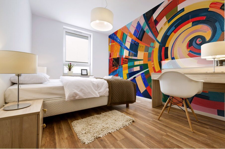 Chromatic Vortex H92N3Z 58 Mural print
