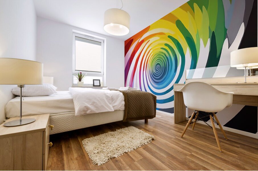 Chromatic Vortex H92D3N 58 Mural print