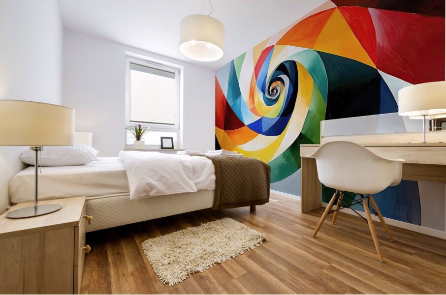 Chromatic Vortex H92P3N 48 Mural print