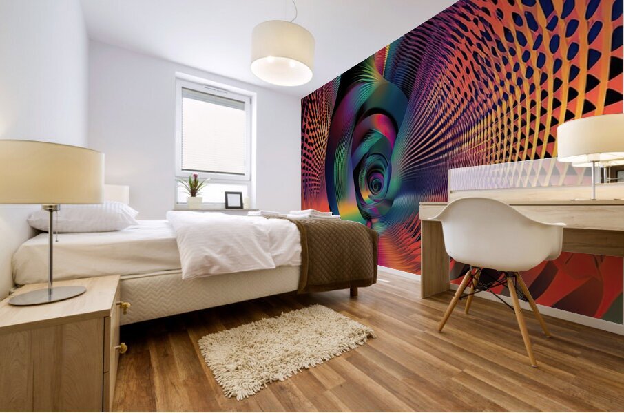 Chromatic Vortex H92P3N 47 Mural print