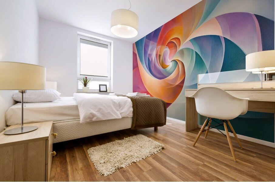 Chromatic Vortex H92P3Z 48 Mural print