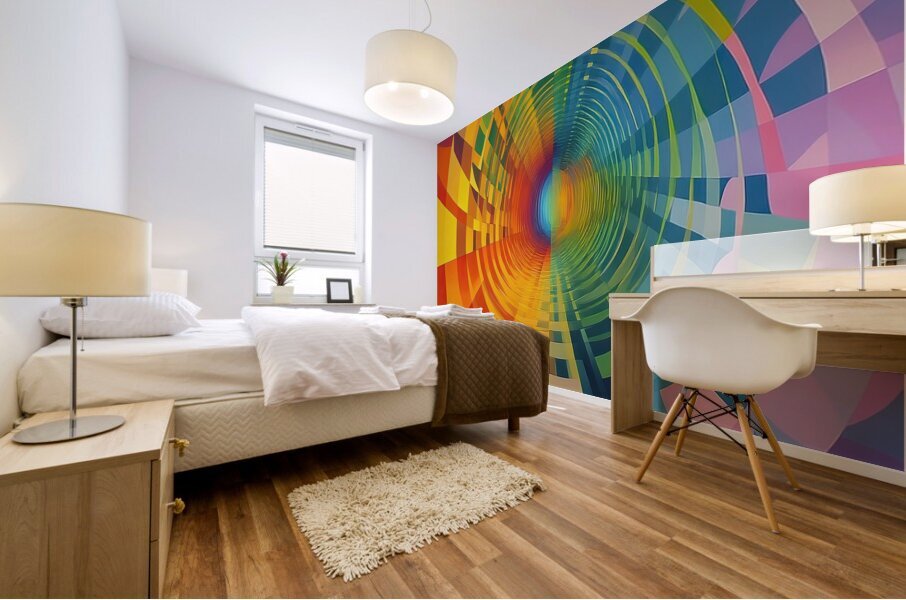Chromatic Vortex H92P3Z 64 Mural print