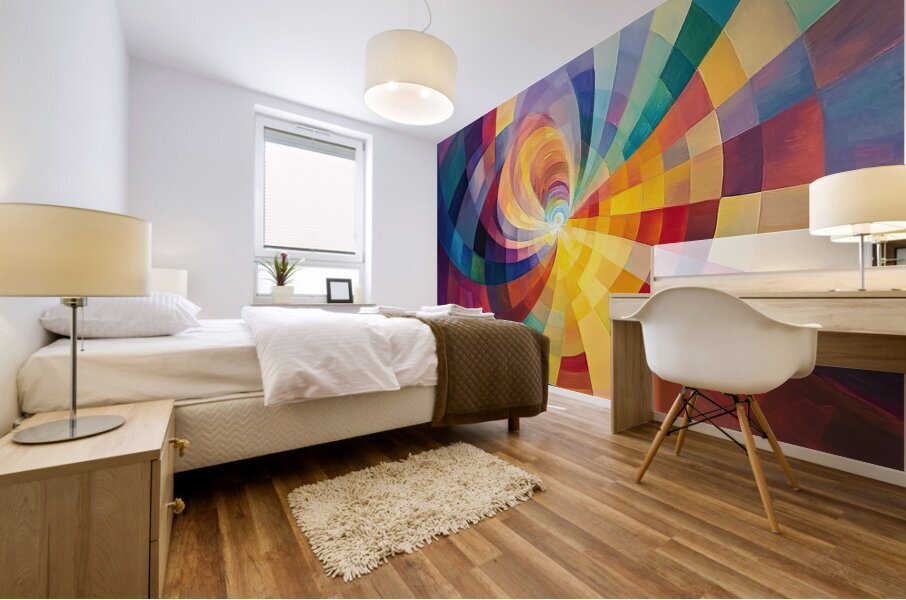 Chromatic Vortex H9P2N5 57 Mural print