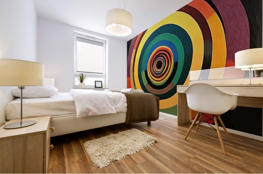 Chromatic Vortex H9P4Z2 48 Mural print