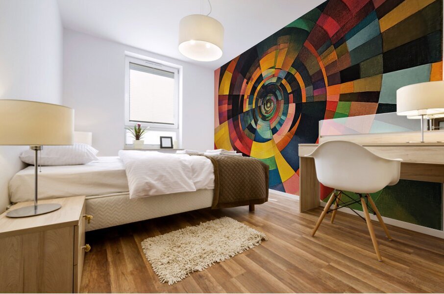 Chromatic Vortex H9P4Z2 52 Mural print