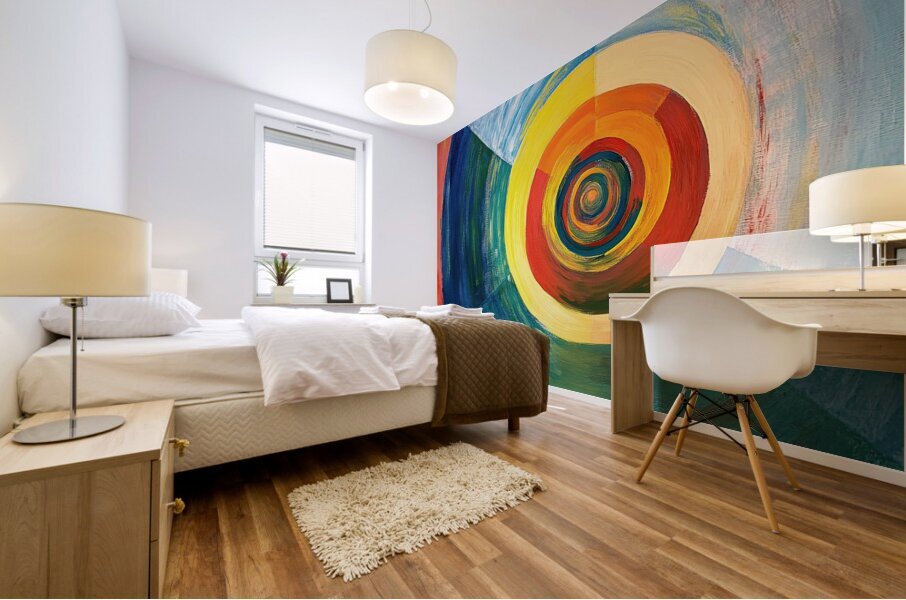 Chromatic Vortex J9P4H2 57 Mural print