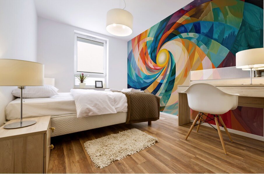 Chromatic Vortex NZ92KJ 63 Mural print