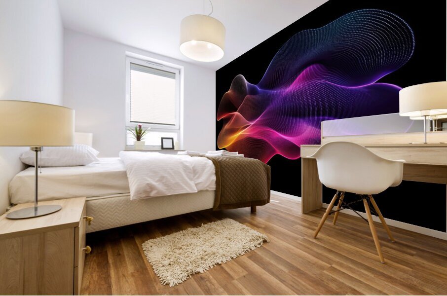 Chromatic Waveform N92H8P 45 Mural print