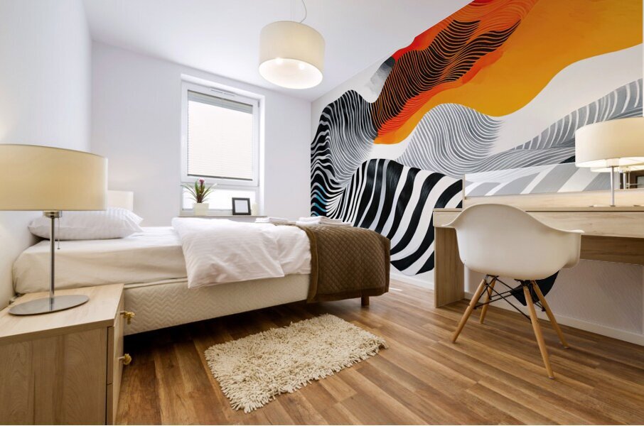 Chromatic Waves 4892Z 55 Mural print