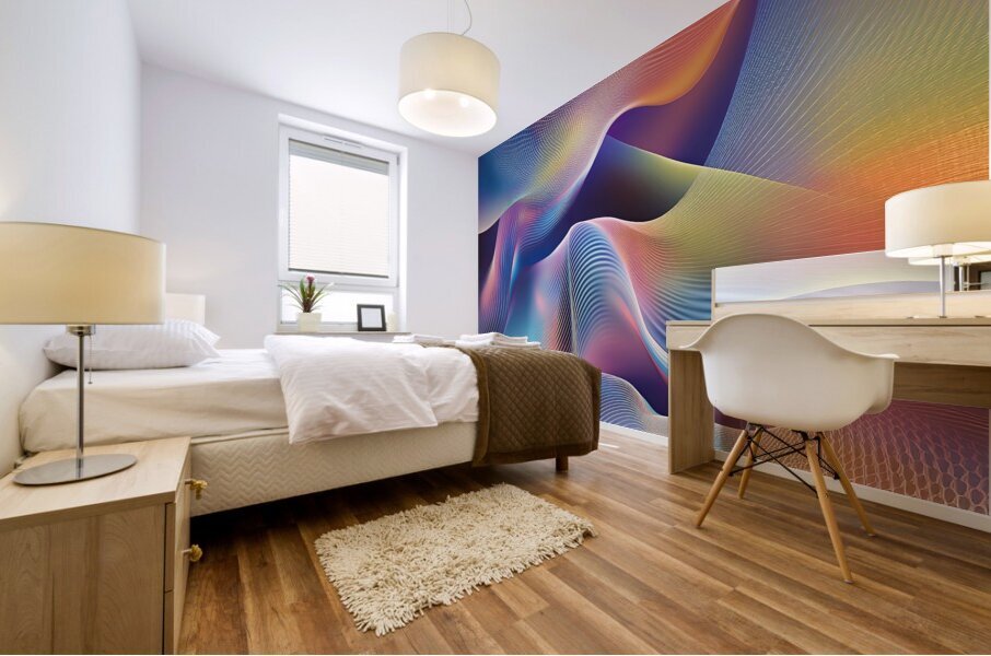 Chromatic Waves 48P2N 50 Mural print