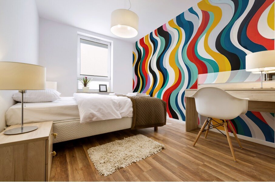 Chromatic Waves 8H29P7 48 Mural print