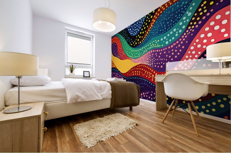 Chromatic Waves Dance 7894B 48 Mural print