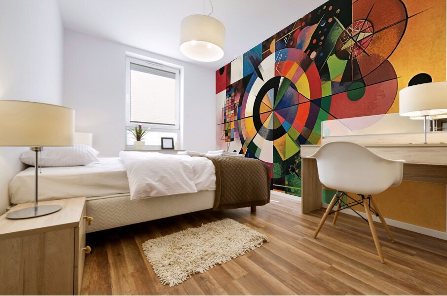 Circular Composition 9P3N4H 62 Mural print