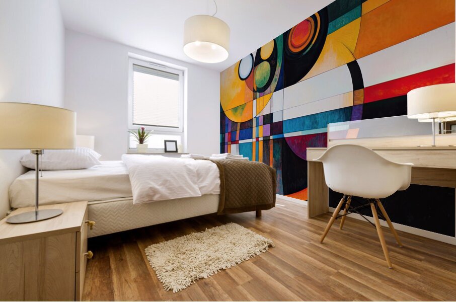 Circular Interplay 79HBN2 54 Mural print