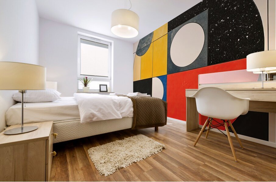 Circular Interplay 48H9N2 64 Mural print